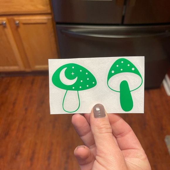 2 Celestial Mushrooms Vinyl Decal - Picture 5 of 10